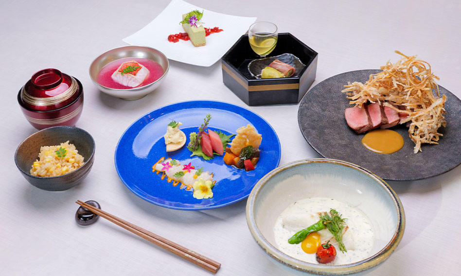 【5周年記念】7・8月限定！和洋折衷特別コース付きプラン（2食付き）